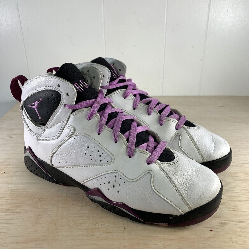 Nike Air Jordan 7 White Basketball Shoes Sneakers (442960-127) Girls Size 9.5Y